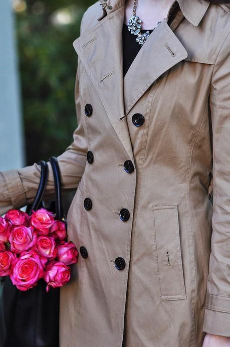 Burberry camel trench coat