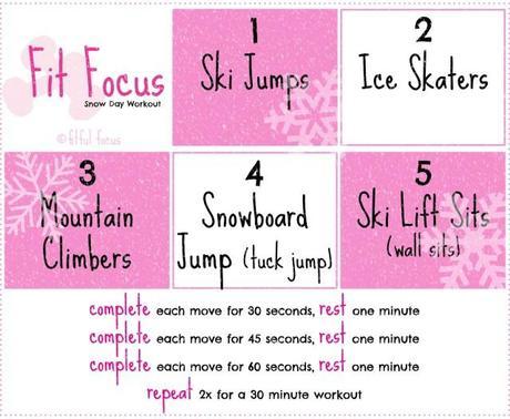 Snow Day Workout (no equipment needed!) Snow Day Workout via Fitful Focus #workout #bodyweight #circuit #noequipment