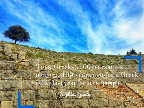 Quote from a Greek tour guide