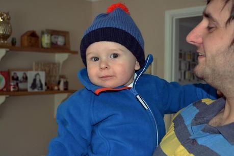 Polarn O Pyret blue fleece jacket