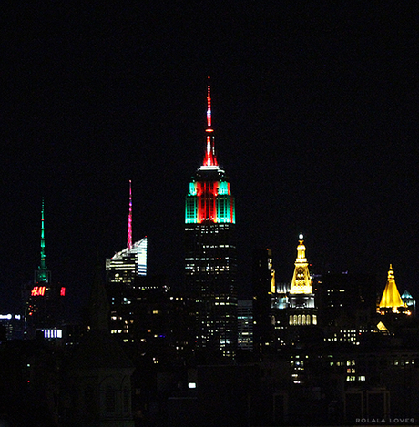 Empire State Building Christmas Lights