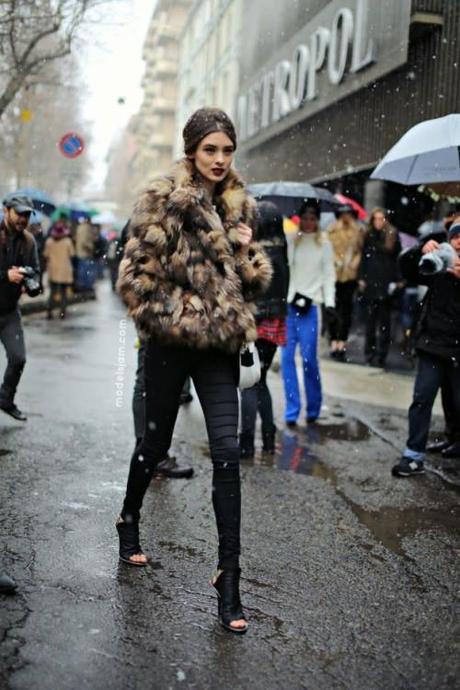 fur-Carolina Thaler after Dolce&Gabbana, Milano, February 2013