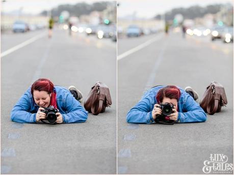 San Francisco Photography - Laura Babb photographing in the street