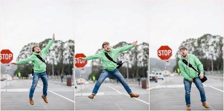 San Francisco Photography - Paul Clapperton jumping silly