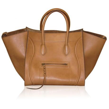 Authentic Celine Saddle Phantom Luggage Smooth Leather Handbag