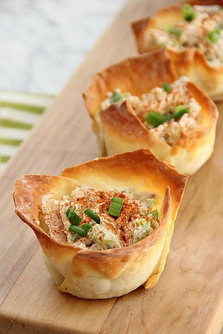 Chicken-Salad-Wonton-Cups- Eat Drink Love FAF