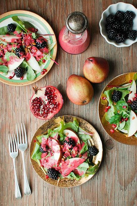 Warm Cranberry Honey Dressing and Winter Salad Boulder Locavore FAF
