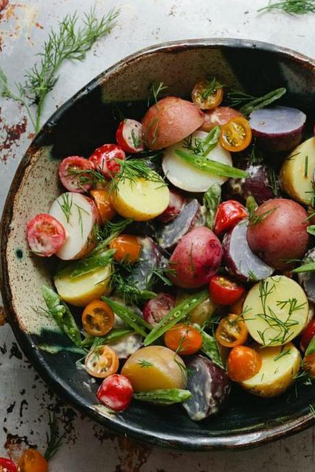 POTATO SALAD WITH DILL + HORSERADISH AIOLI A Thought for Food FAF