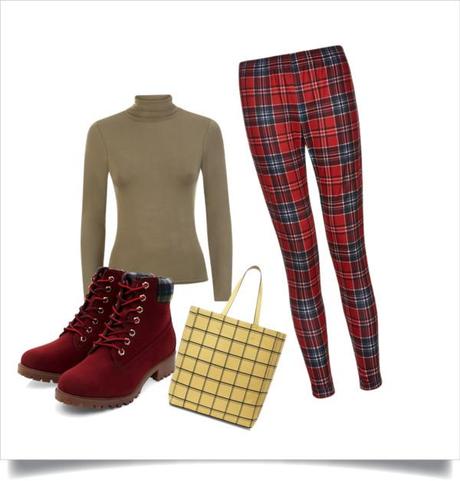 Tartan leggings