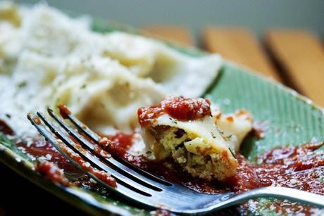 Ricotta and Bacon Ravioli with AlceNero Tomato Sauce and new cookbook