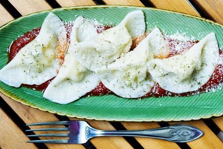 Ricotta and Bacon Ravioli with AlceNero Tomato Sauce and new cookbook