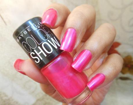 On My Nails : Maybelline Color Show Kiss Me Pink