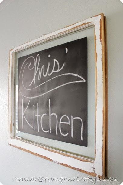 Window Pane Chalkboard 7