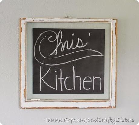 Window Pane Chalkboard 5