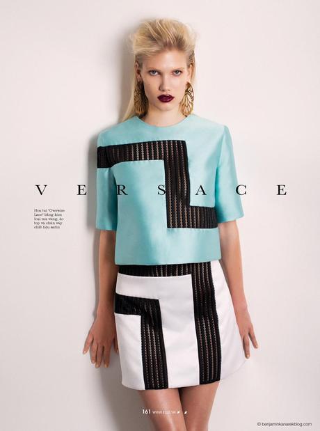 Yulia Terenti in Versace © Benjamin Kanarek