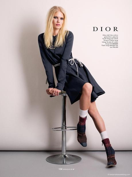 Yulia Terenti in Christian Dior © Benjamin Kanarek