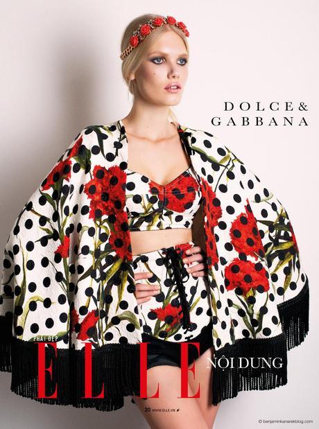 Yulia Terenti in Dolce & Gabbana © Benjamin Kanarek