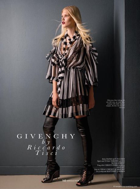 Yulia Terenti in Givenchy © Benjamin Kanarek