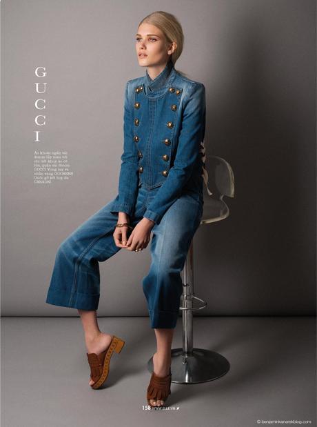 Yulia Terenti in Gucci © Benjamin Kanarek