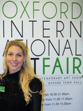 Joelle Dinnage Portrait Oxford Art Fair simon brushfield