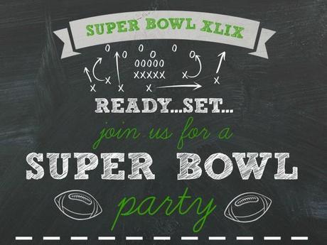 Super Bowl Invite via Fitful Focus #superbowl #invite