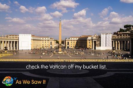 Bucket List Vatican