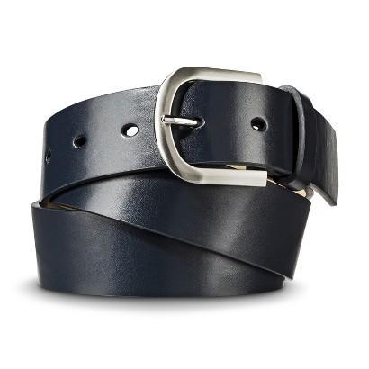 Merona - Solid Smooth Belt - Navy