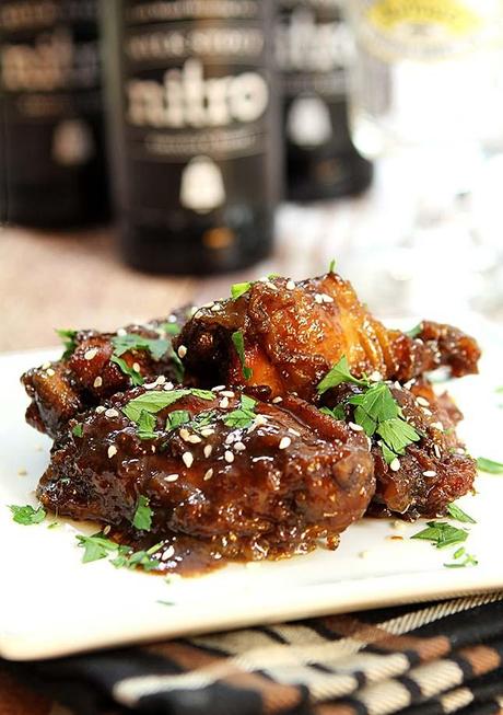 Slow Cooker Sweet, Spicy and Sticky Chicken Wings