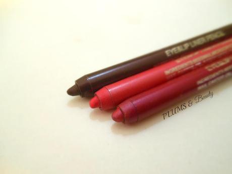 Coloressence Waterproof Lip Liner Pencil Wine Shine, Fuschia Pink, Purplish Rose : Review, Swatches, Price