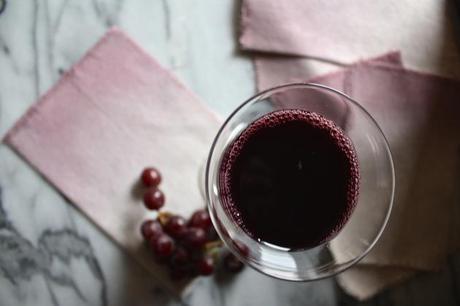Naturally Dyed Linens Using Wine