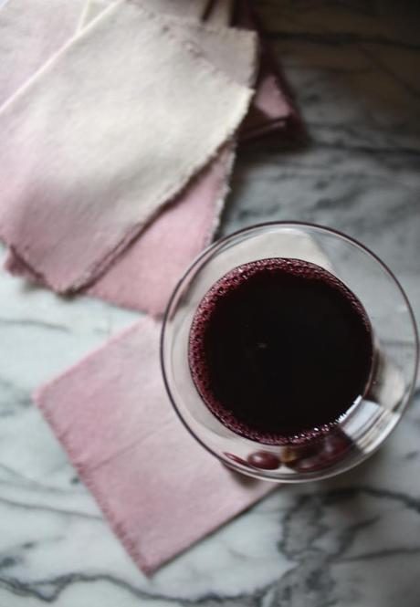 Naturally Dyed Linens Using Wine