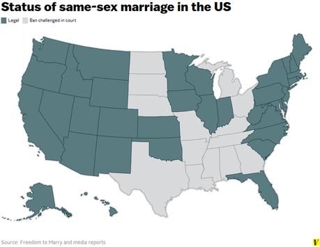 As Marriage Rights Sweep U.S., Reaction in Heartland: Oklahoma, Alabama, Louisiana, Missouri, Etc.