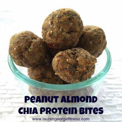 Peanut Almond Chia Protein Bites