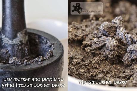 Black Sesame Steamed Buns 黑芝麻包 with Homemade Black Sesame Paste