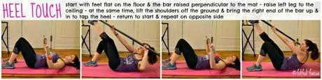 ActivMotion Bar Heel Touch via Fitful Focus #activmotionbar #sweat #workout