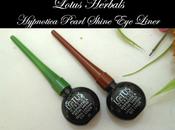 Lotus Herbals Hypnotica Pearl Shine Liner Mint, Earthy Review, Swatches, Price, EOTD