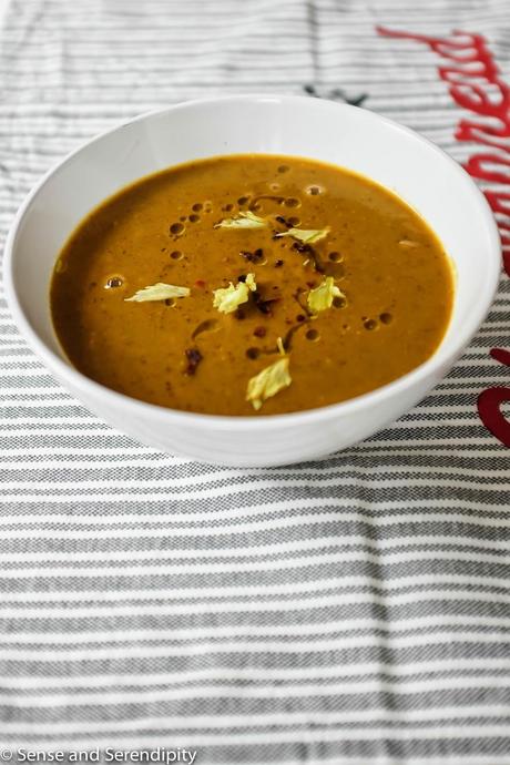 Roasted Pumpkin and Black Bean Soup