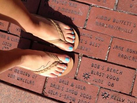 Florida-Keys-2015-Vacation-Ocean-Beach-Bay-Tropical-Islamorada-Bricks-Rainbows-Sandals-Foot-Tattoo-Wave-Blue-Nail-Polish-Essie