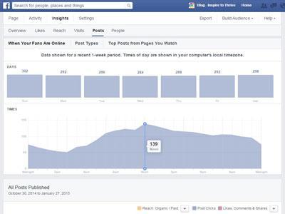 Facebook fans insights