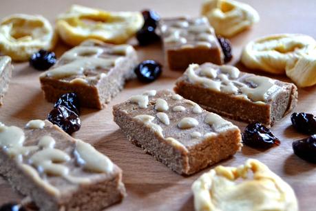 Apple and Sour Cherry Oatie Protein Bars