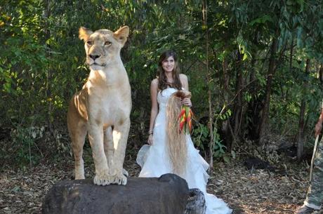 Wedding in wildlife reserve