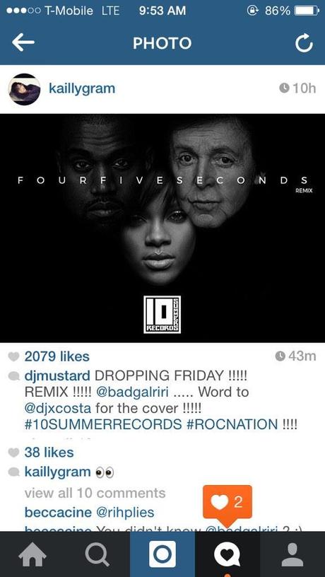 Rihanna Responds To DJ Mustard “FourFiveSeconds”