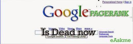 Google Toolbar PageRank Finally & Officially Dead : eAskme