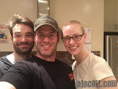 EJ Scott interviews Daredevil’s Charlie Cox and Deborah Ann Woll Charlie Cox, EJ Scott and Deborah Ann Woll
