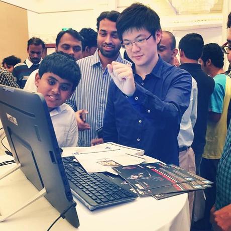 I think this was a mouse click that he was performing for us