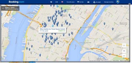 Booking.com's mapping is great for choosing a hotel in the perfect location