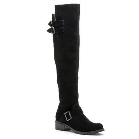 Sole Society - Umber Suede Over The Knee Boot - Black-5