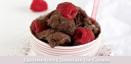 Lactose free chocolate ice cream
