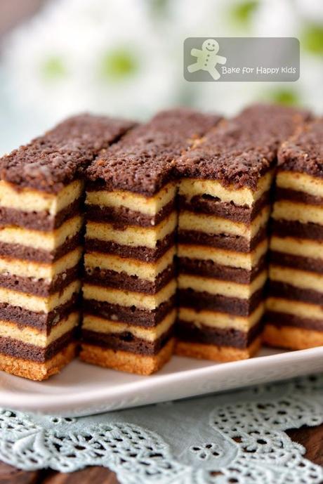 Chocolate Vanilla Kek Lapis / Lapis Legit / Spekkoek/ Indonesian Layer Cake