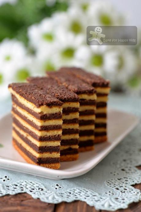 chocolate kek lapis lapis legit spekkoek Indonesian layer cake